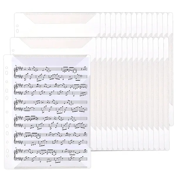 Plastic 11-Hole Binder Pocket