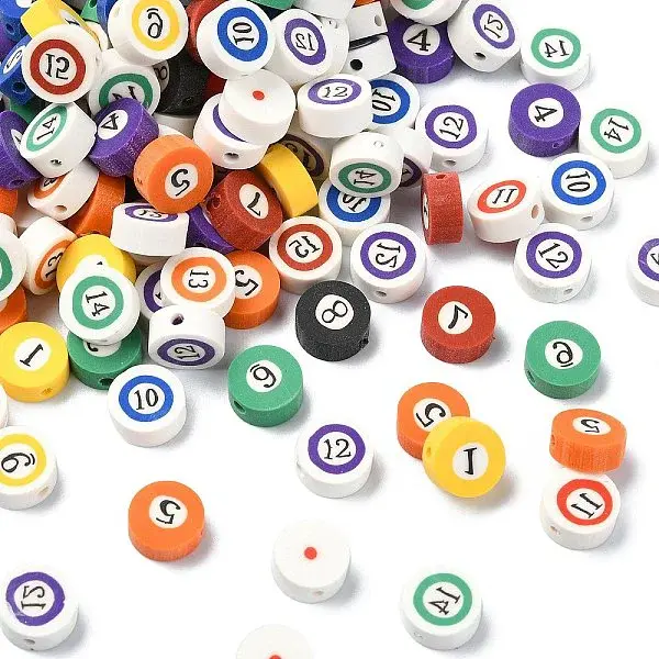 200Pcs Handmade Polymer Clay Beads