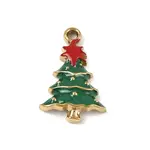 Christmas 304 Stainless Steel Enamel Pendants