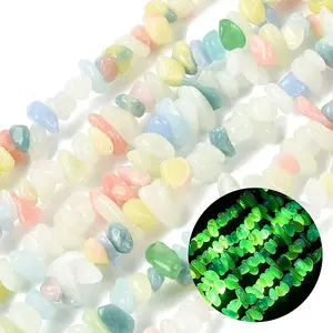Luminous Synthetic Mixed Stone Beads Strands