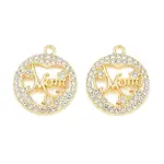 Alloy with Crystal Rhinestone Pendants
