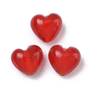 Handmade Gold Foil Glass Beads