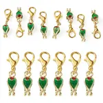 10Pcs Alloy Enamel Tulip Pendant Decorations