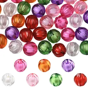 42Pcs 7 Colors Autumn Theme Transparent Acrylic Beads