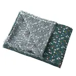 Cotton & Linen Flower Pattern Printed Fabric