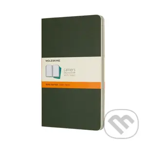 Moleskine - sada 3 zošitov (zelená väzba)