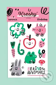 Kresky: Be kind to animals (Dočasné tetovačky) - Sussie Hammer (ilustrátor)