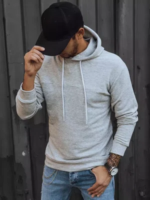 Pánská mikina s kapucí Barva šedá DSTREET