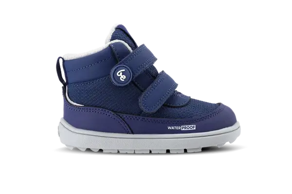 Dětské zimní barefoot boty Be Lenka Zippu Preschool - Navy