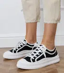 Gemre Black women's platform sneakers Salis