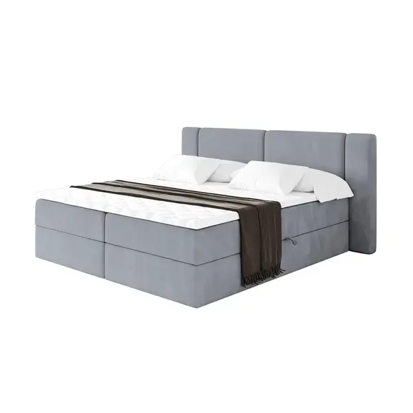 ALTDECOR POSTEL boxspring s matrací H4 - EVON - 140x200 cm Šedá