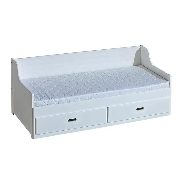 MASSENO POSTEL SAMMY 80X200 s úložným prostorem, Bílá