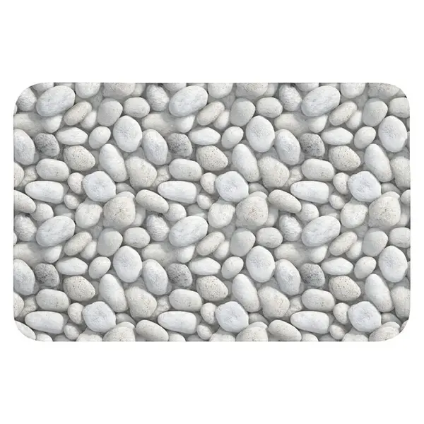 OnlyWow WC PŘEDLOŽKA Kameny - šedé - oválné 60x40 cm