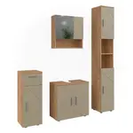 Vicco KOUPELNOVÝ NÁBYTEK Irma, Béžová, 4dílná
