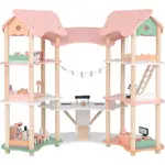 COSTWAY DOMEK PRO PANENKY 85 cm Růžový