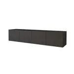 ALTDECOR NÍZKÁ komoda ELIO-W 2x100x40x40 cm – černá
