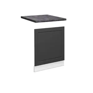 Vicco PŘEDNÍ PANEL Fame-Line Anthrazit-Gold Landhaus 60 cm , PD Antracit