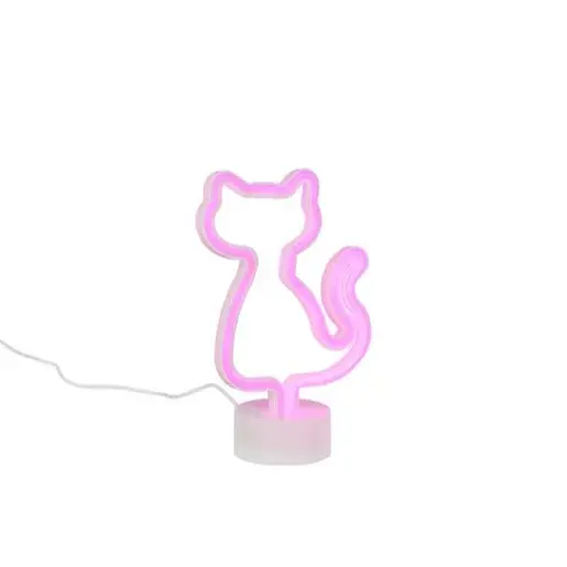 Reality CAT led stolná lampa biela plast r53671101 RER53671101