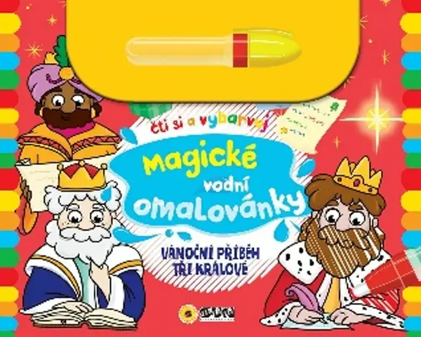 Vánoční příběh Tři králové - Magické vodní omalovánky (poškozené)