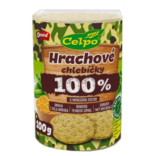 CELPO Hrachové chlebíčky s mořskou solí 100 g