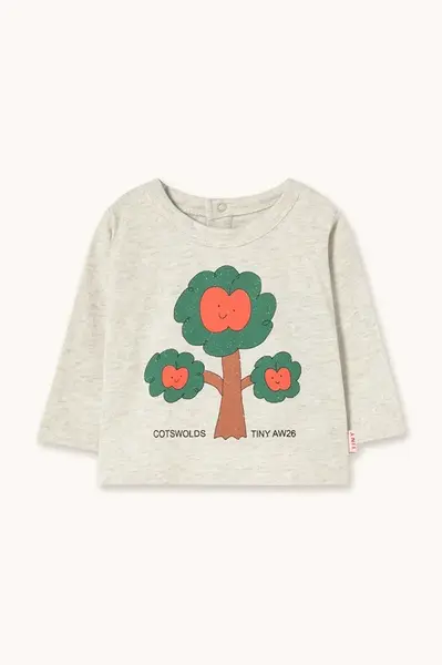 Tinycottons  tričko s dlouhým rukávem dětské bavlněné TREE GRAPHIC BABY TEE