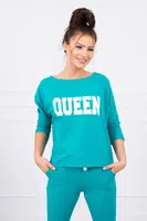 marka niezdefiniowana Sada Queen s potiskem zelená