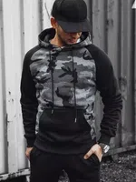 Pánská mikina s kapucí Barva tmavě šedá DSTREET