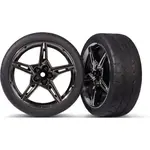 Traxxas kolo 1.9", černě chromovaný disk, pneu Response (2) (přední)