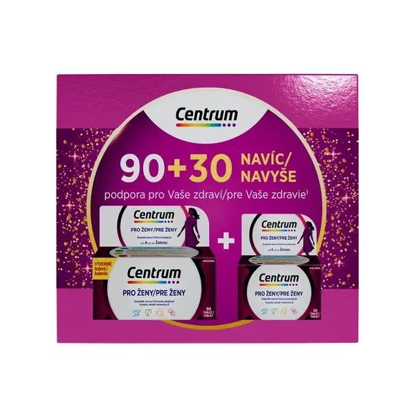 Centrum multivitamín pro ženy dárkové balení 90+30 tablet