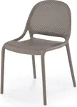 HALMAR Plastová židle K532 hnědá khaki, CALVO