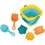 BABY MIX WATER BUCKET AND TOYS Skladacie vedierko s hračkami do vody, mix, veľkosť