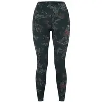 KARI TRAA VILDE RUNNING Dámske bežecké legíny, tmavo zelená, veľkosť