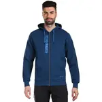 KILPI AVILA Pánska bavlnená mikina s kapucňou, tmavo modrá, veľkosť