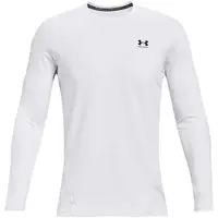 Under Armour CG ARMOUR FITTED CREW Pánske tričko, biela, veľkosť