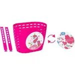 One HAPPY 2.0 Detský košík na bicykel, ružová, veľkosť