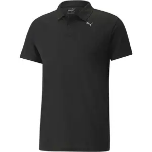 Puma PERFORMANCE POLO Pánske polo tričko, čierna, veľkosť