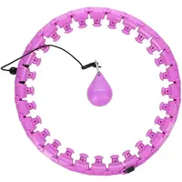 HMS HHW12 PLUS SIZE Masážna hula hop obruč so závažím a počítadlom, fialová, veľkosť