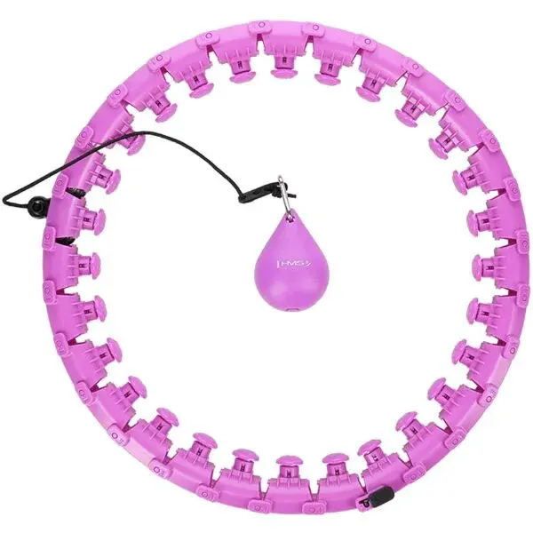 HMS HHW12 PLUS SIZE Masážna hula hop obruč so závažím a počítadlom, fialová, veľkosť
