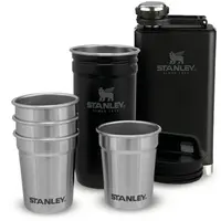 STANLEY ADVENTURE SERIES 250ml Ploskačka + štamperlíky, čierna, veľkosť 250 ML