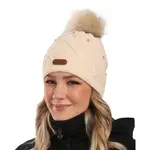 KILPI ALEN Dámska čiapka, béžová, veľkosť