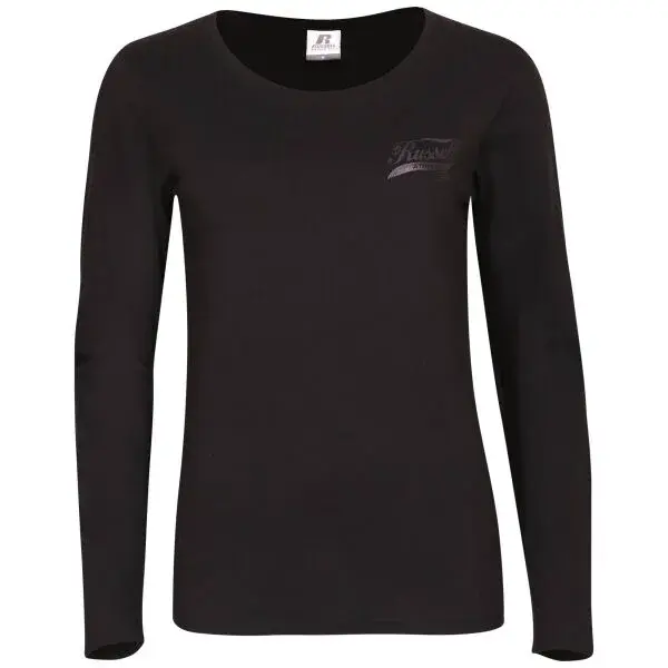 Russell Athletic LONG SLEEVE TEE SHIRT Dámske tričko, čierna, veľkosť