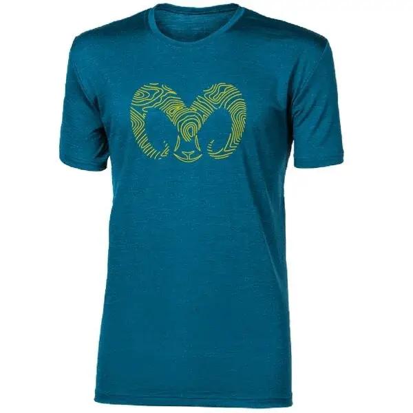 PROGRESS HRUTUR RAM Pánske merino tričko, tmavo modrá, veľkosť