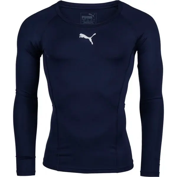 Puma LIGA BASELAYER TEE LS Pánske funkčné tričko, tmavo modrá, veľkosť
