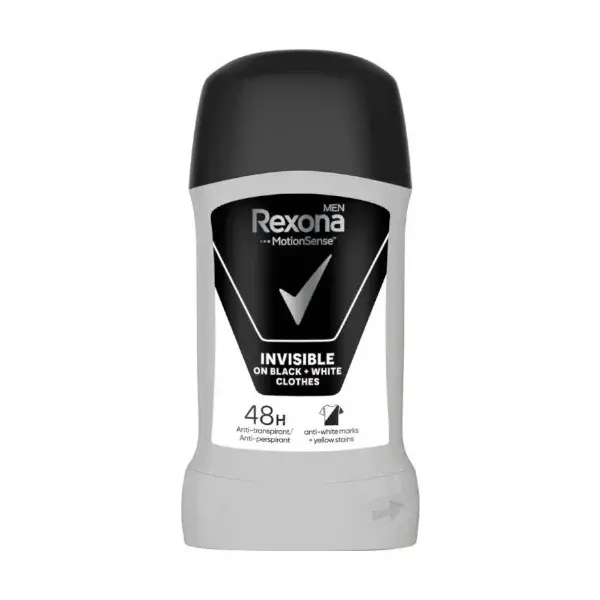 Rexona Tuhý dezodorant Men Motionsense Invisible Black + White 50 ml
