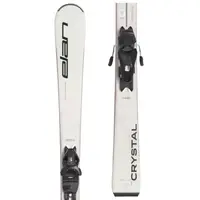 Elan CRYSTAL WHITE LS + EL9.0 GW Dámske zjazdové lyže, biela, veľkosť