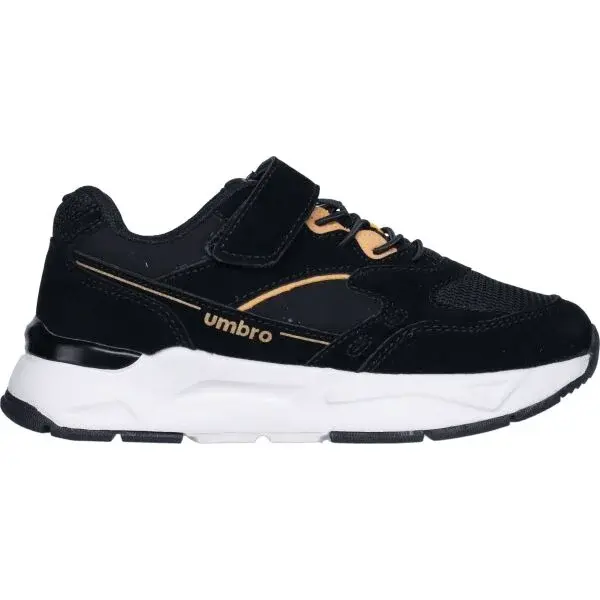 Umbro IDRIS JR Juniorská voľnočasová obuv, čierna, veľkosť