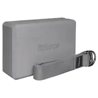 Fitforce YOGA SET Cvičebná pomôcka, sivá, veľkosť