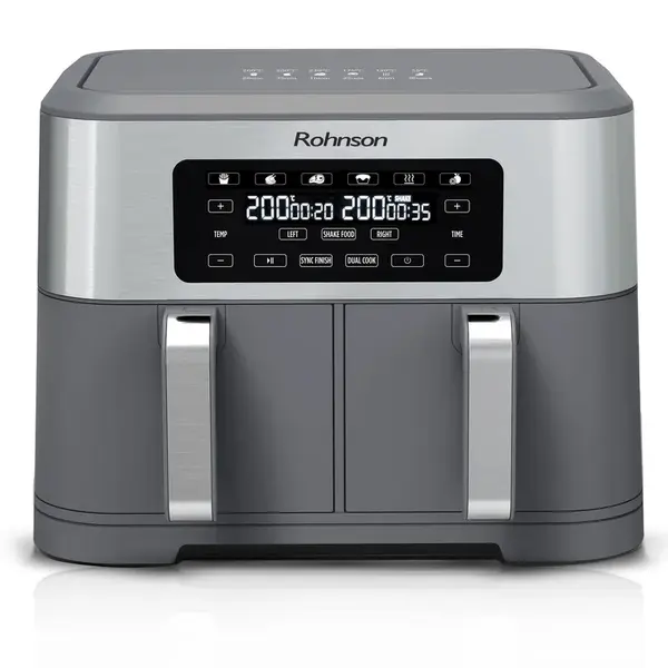 Rohnson Horkovzdušná fritéza s dvojitým košem R-2844 – 2 x 4,25 l