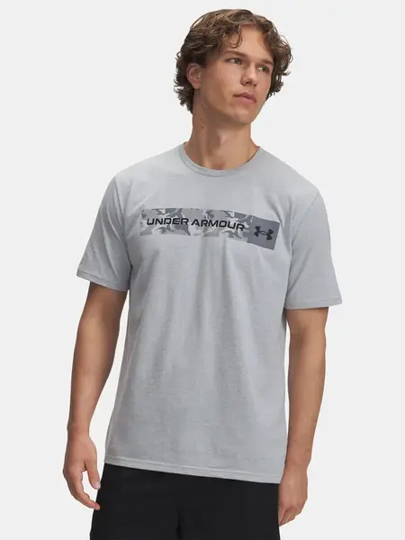 Men's T-shirt Under Armour UA CAMO CHEST STRIPE SS-GRY - Men's
