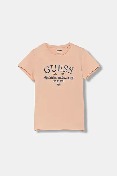 Dětské bavlněné tričko Guess